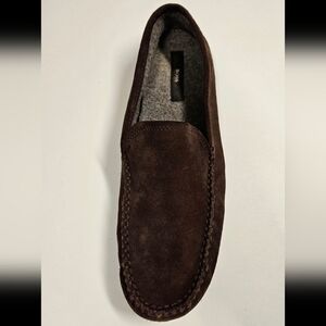 HUGO BOSS Shoes Men's Remor Dark Brown Size US 10 Suede Slip ON Loafers shoes